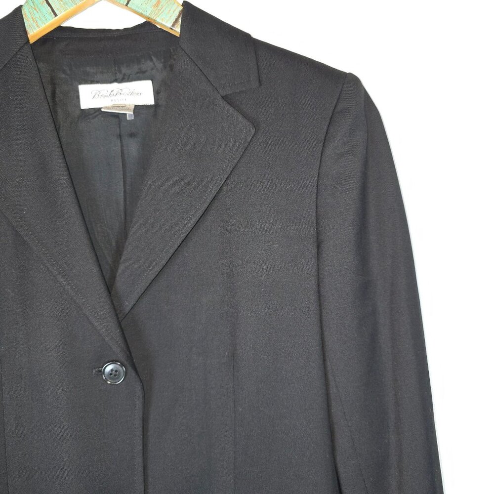 Brooks Brothers Women's Black Wool 2 Piece Professional Pencil Skirt Set, 2P/4P - Picture 4 of 10